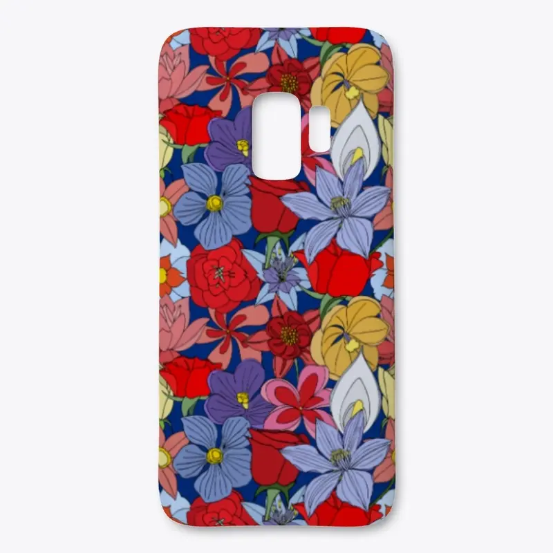 Flowers of many colors phone cases 