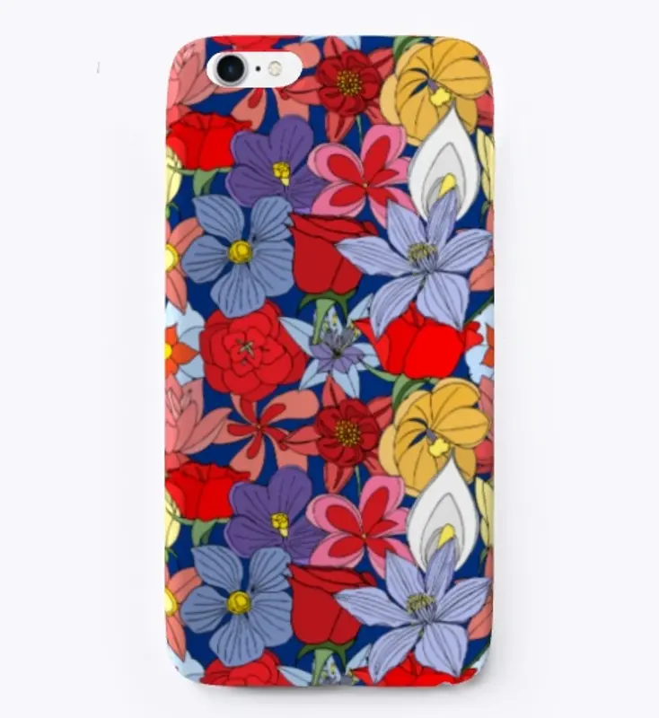 Flowers of many colors phone cases 